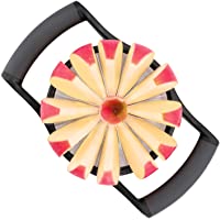 YYP Cortador de Manzanas- 12 Cortador de Manzana de Acero Inoxidable Convexo- Grandes manijas de plástico no deslizantes…
